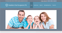 Desktop Screenshot of haddonoralsurgeons.com