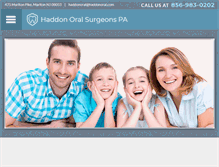 Tablet Screenshot of haddonoralsurgeons.com